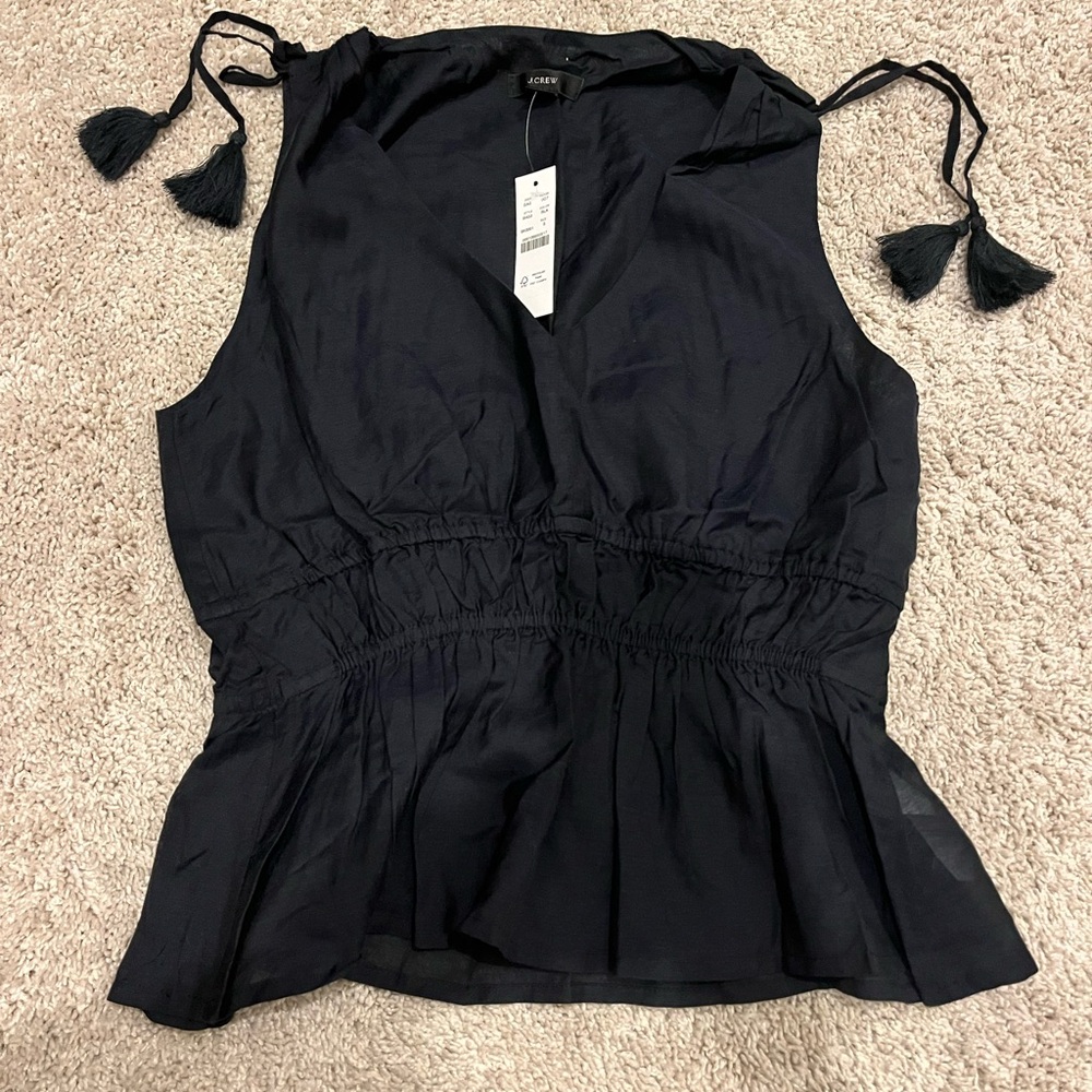 Jcrew black dressy tank top